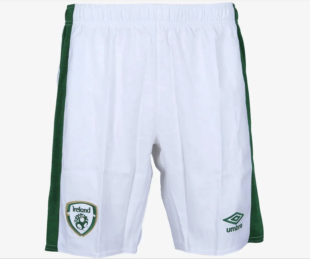 Umbro Republic of Ireland 2020-2021 Home White Football Shorts / RRP £30