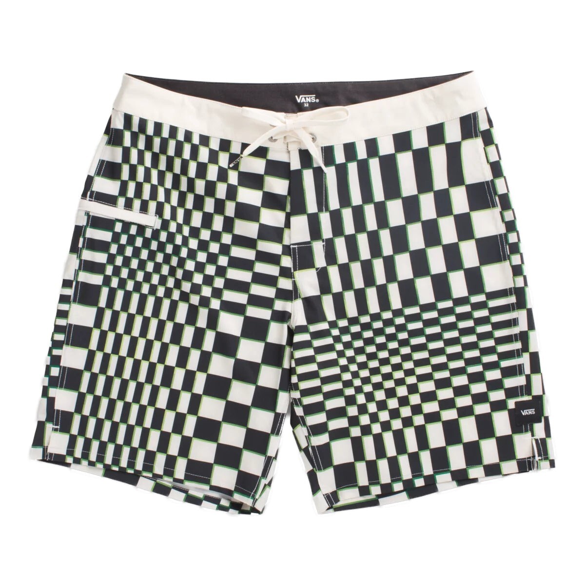 Vans Mens Skewed Checkerboard Boardshort / Antique White / RRP £52