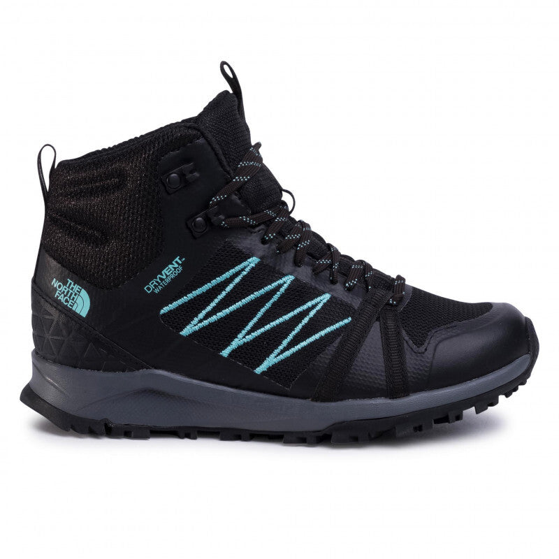 The North Face Women’s Litewave Fastpack II Mid WP Boots - Black/Aqua - RRP £100