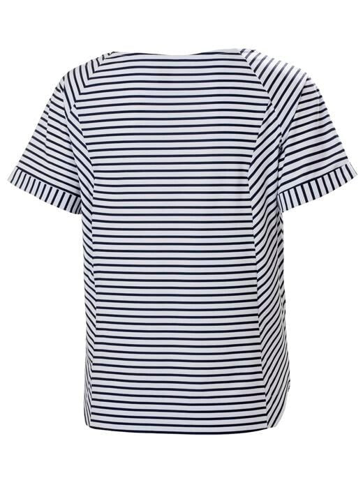 Helly Hansen Women's Thalia T-Shirt / White Navy Stripe / RRP £50