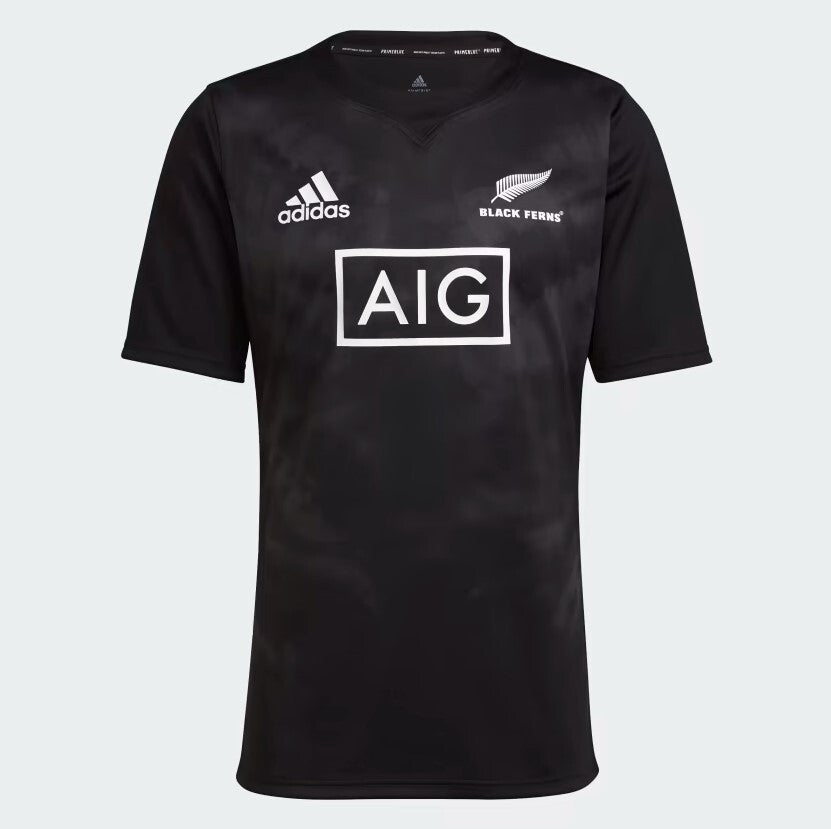 Adidas Womens Black Ferns Rugby Replica Home Jersey / Black / RRP £75