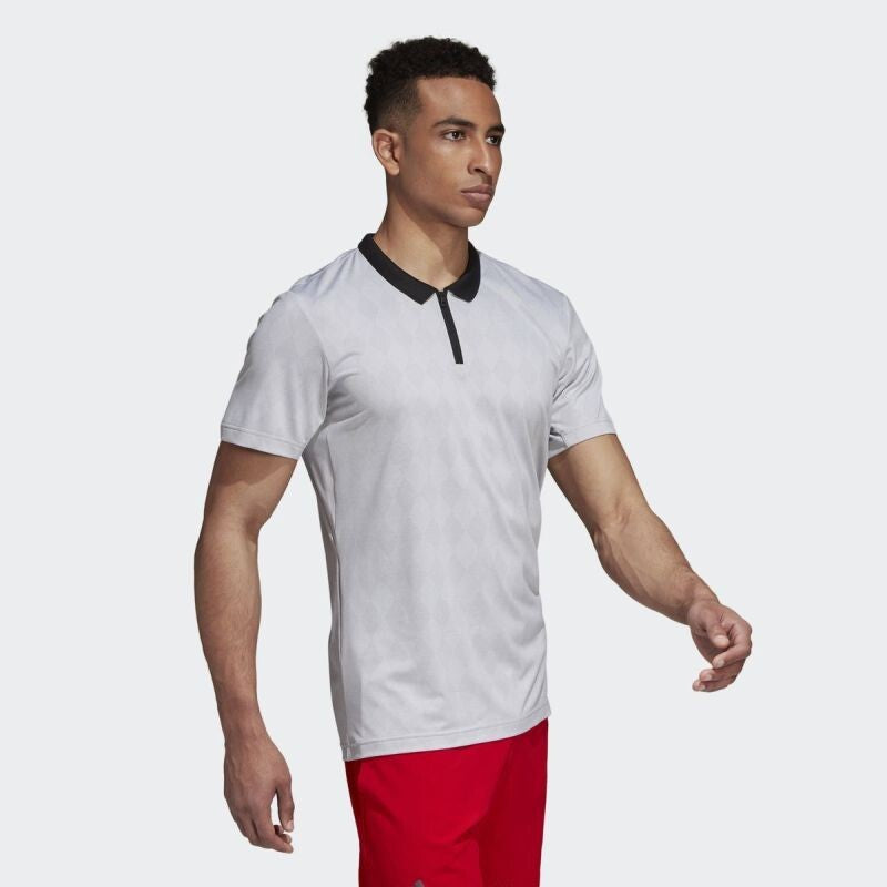 Adidas Men's Barricade Tennis, Golf, Polo Shirt / Light Grey / RRP £60