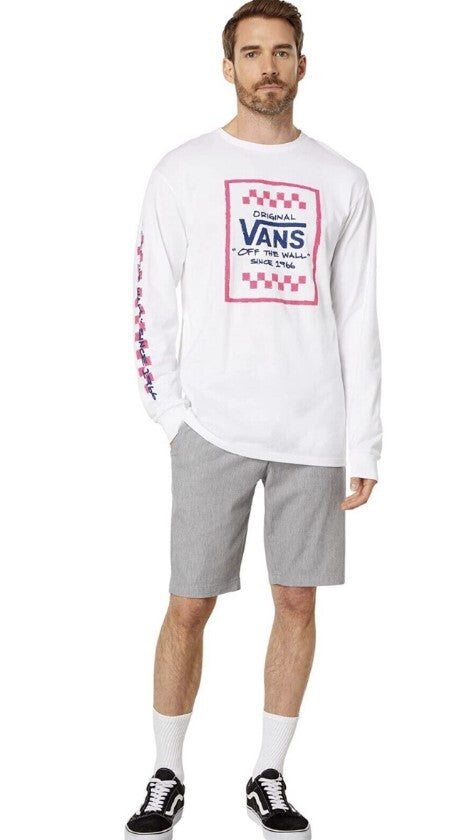 Vans Sketchy Past LS T-Shirt / White / Mens / RRP £32