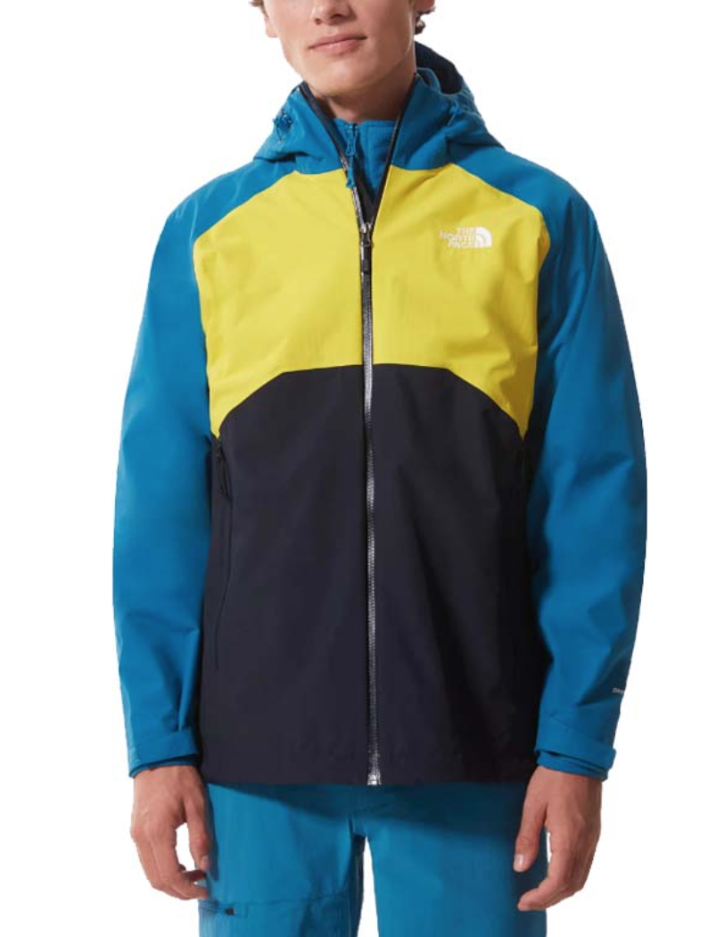 The North Face Mens Stratos Jacket / BNWT / Aviator Navy Yellow / RRP £145