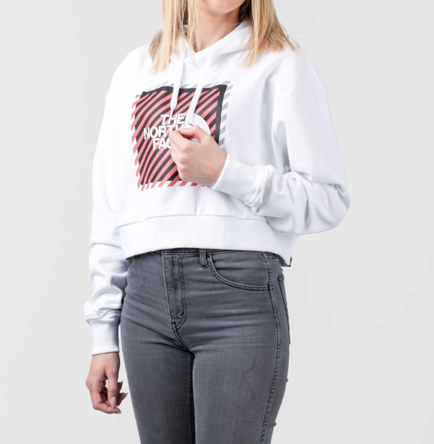 The North Face Womens Coordinates Crop Hoodie / BNWT / White / RRP £70