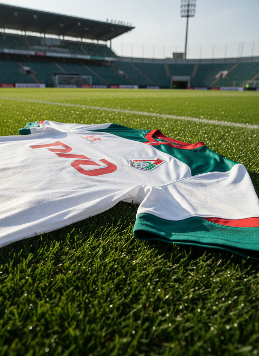 Under Armour Football Shirt / White Lokomotiv Moscow Away Jersey / RRP £55
