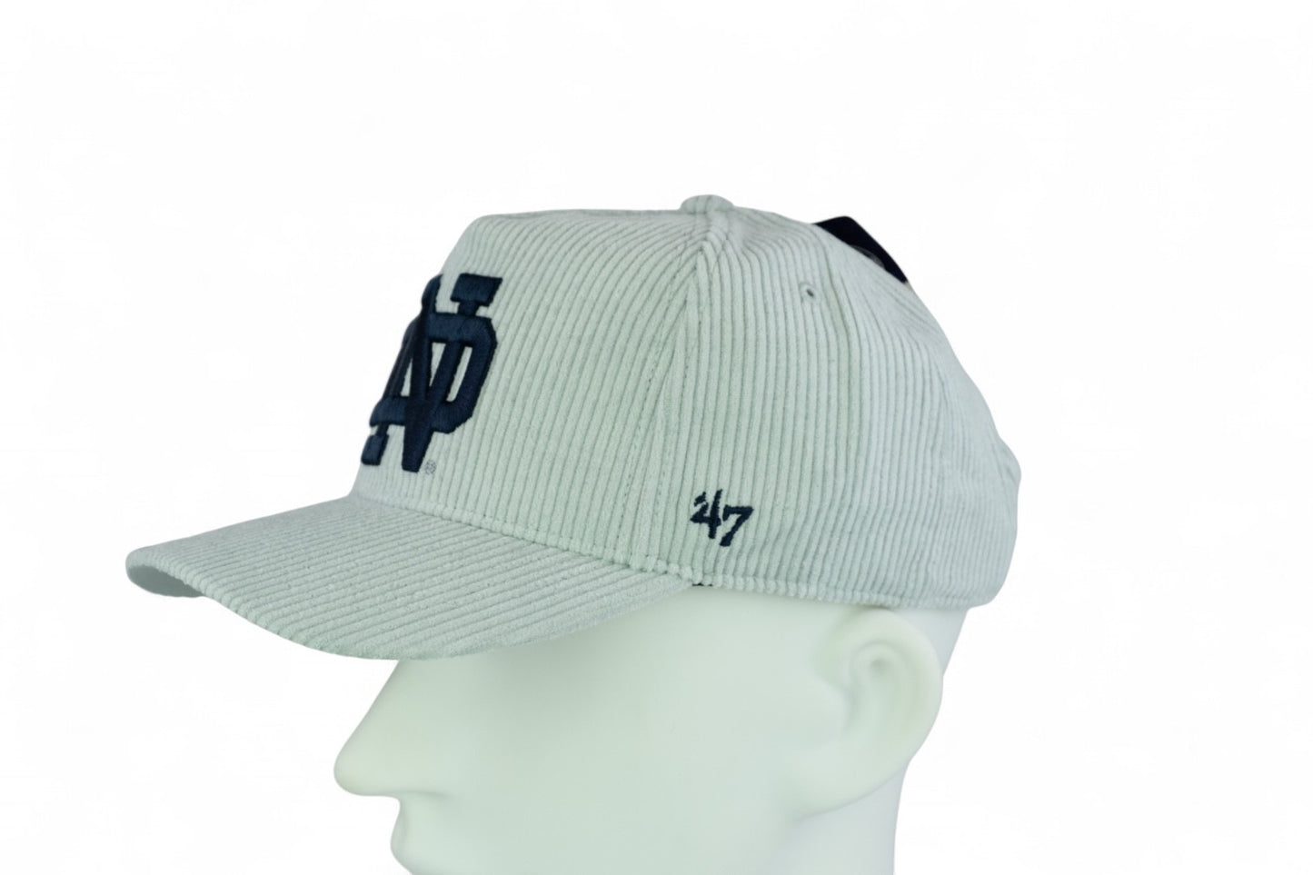 47 Brand Notre Dame Fighting Irish Cord Hitch Snapback / Grey Yellow / RRP £33