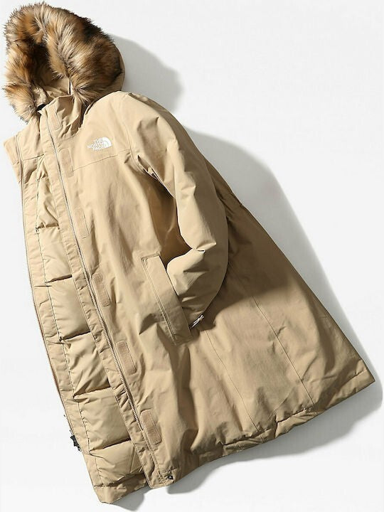 The North Face Women Arctic Parka Jacket Coat / Hawthorne Khaki / RRP £395