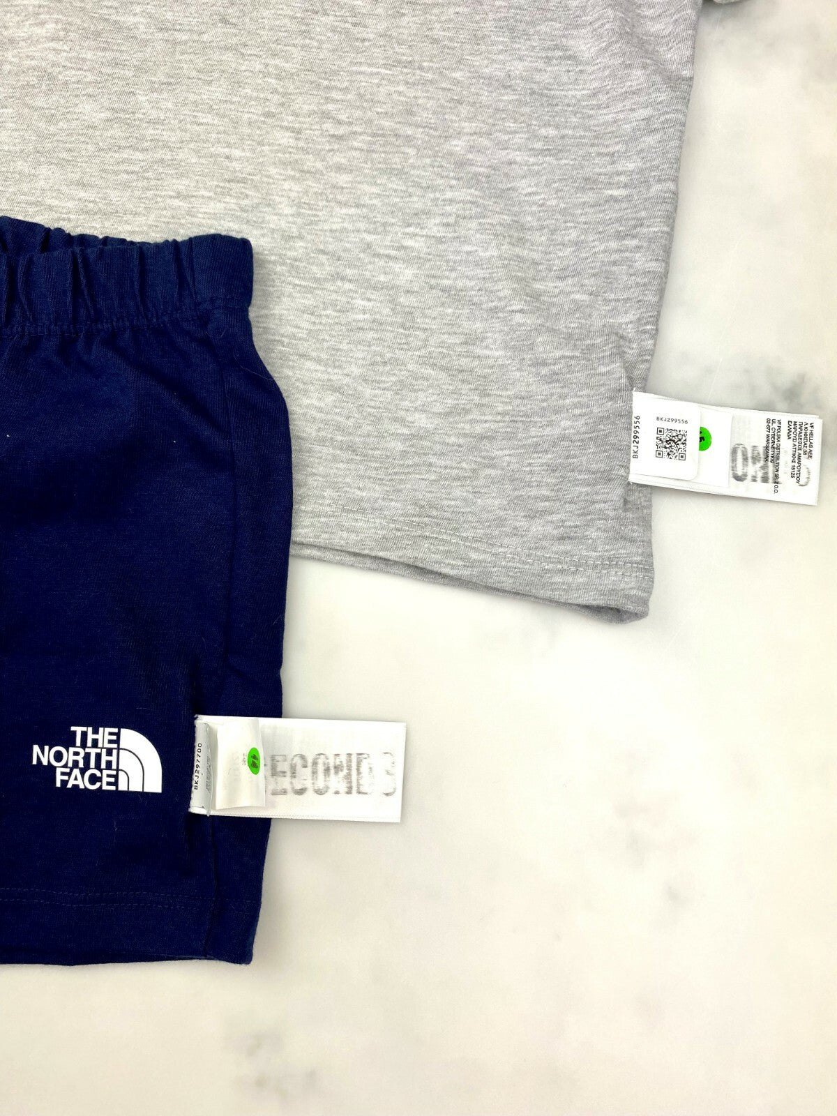 The North Face Toddler Cotton Summer T-Shirt and Short Set Grey Navy / RRP £35