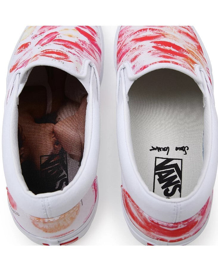 Vans Classic Slip-On Trainers / Gallery / White Red / RRP £65