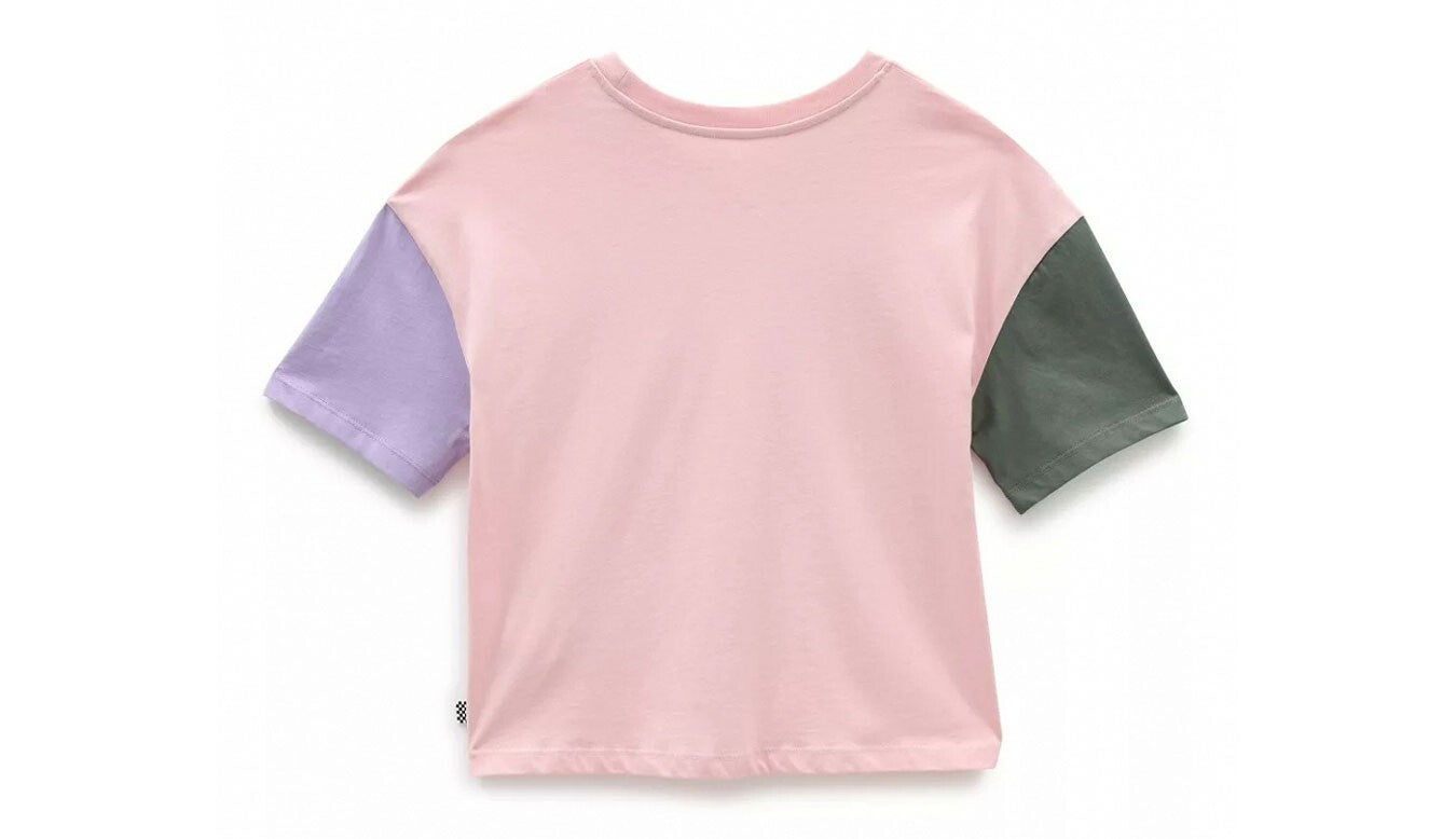 Vans Women Relaxed Boxy Colorblock Powder Pinktyme / Pink / RRP £25