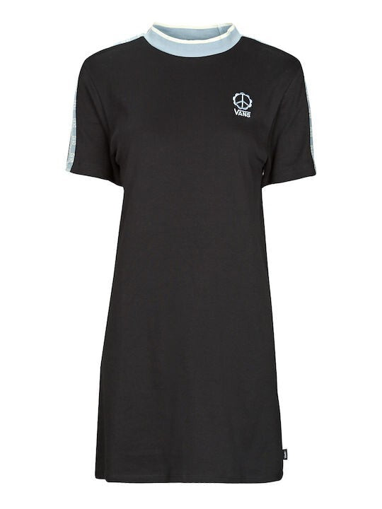 Vans Womens Peace Checkerboard SS Dress / Black / RRP £52