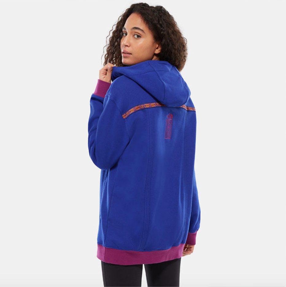 The North Face Womens 92 Rage Fleece Hoodie / Aztec Blue / RRP £115