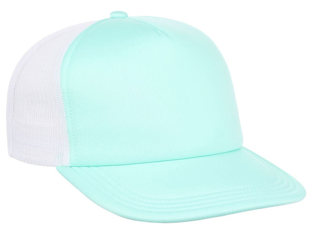Unisex Screen Foam Trucker Hat / Laurel Green White / £20