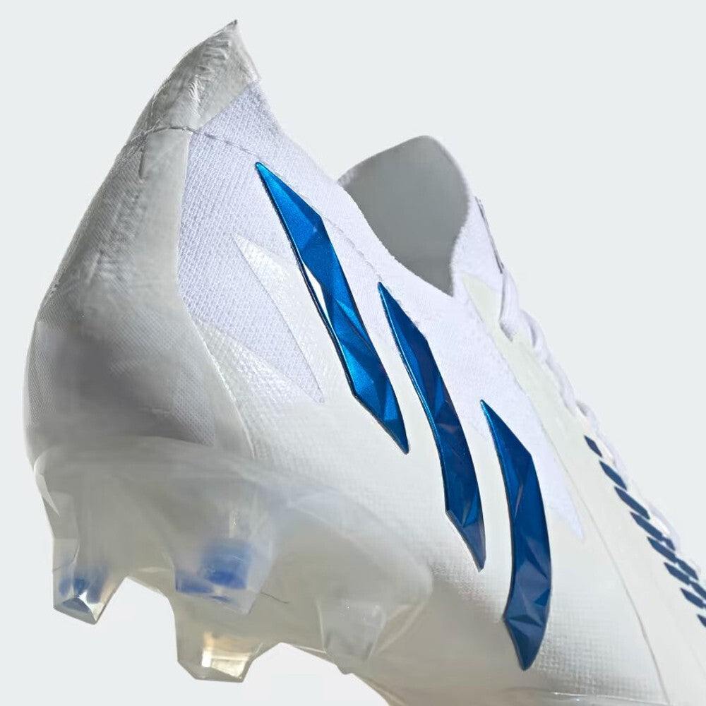 Adidas Unisex Predator Edge.1 Low FG Football Boots / White Blue / RRP £180