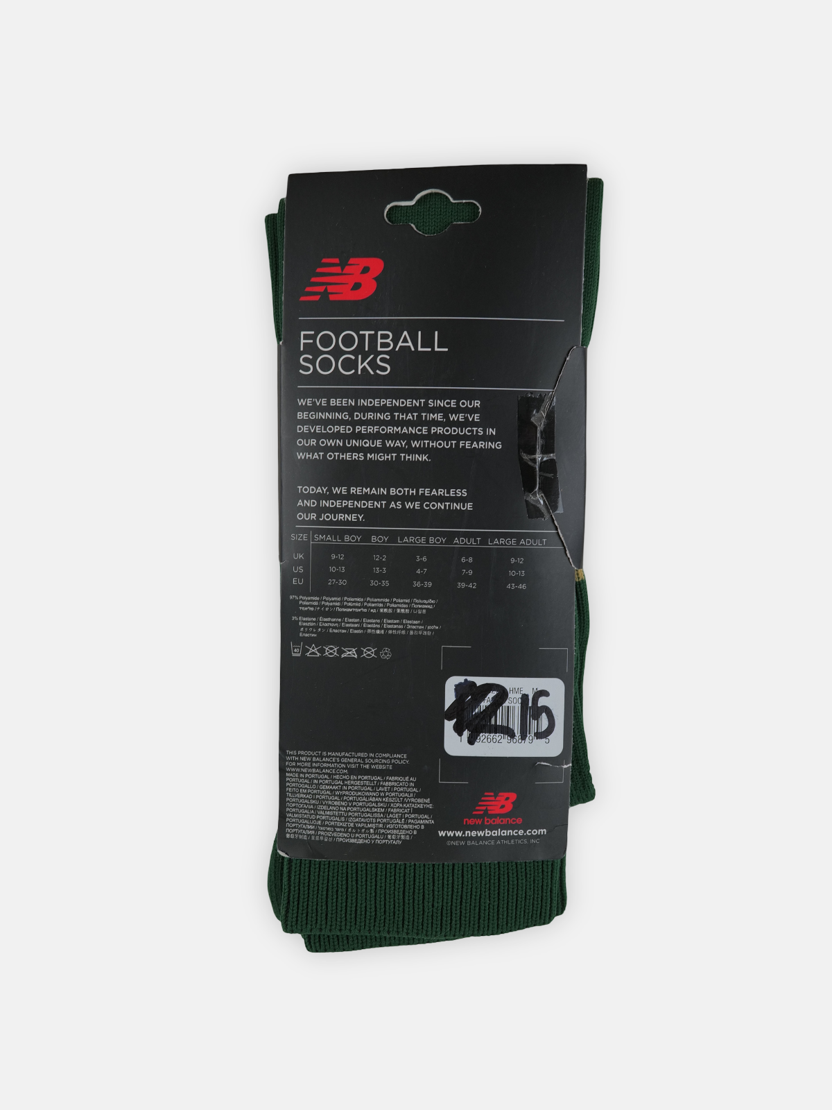 Newbalance Mens 2019-20 Ireland Home Football Socks / Green / RRP £14.99
