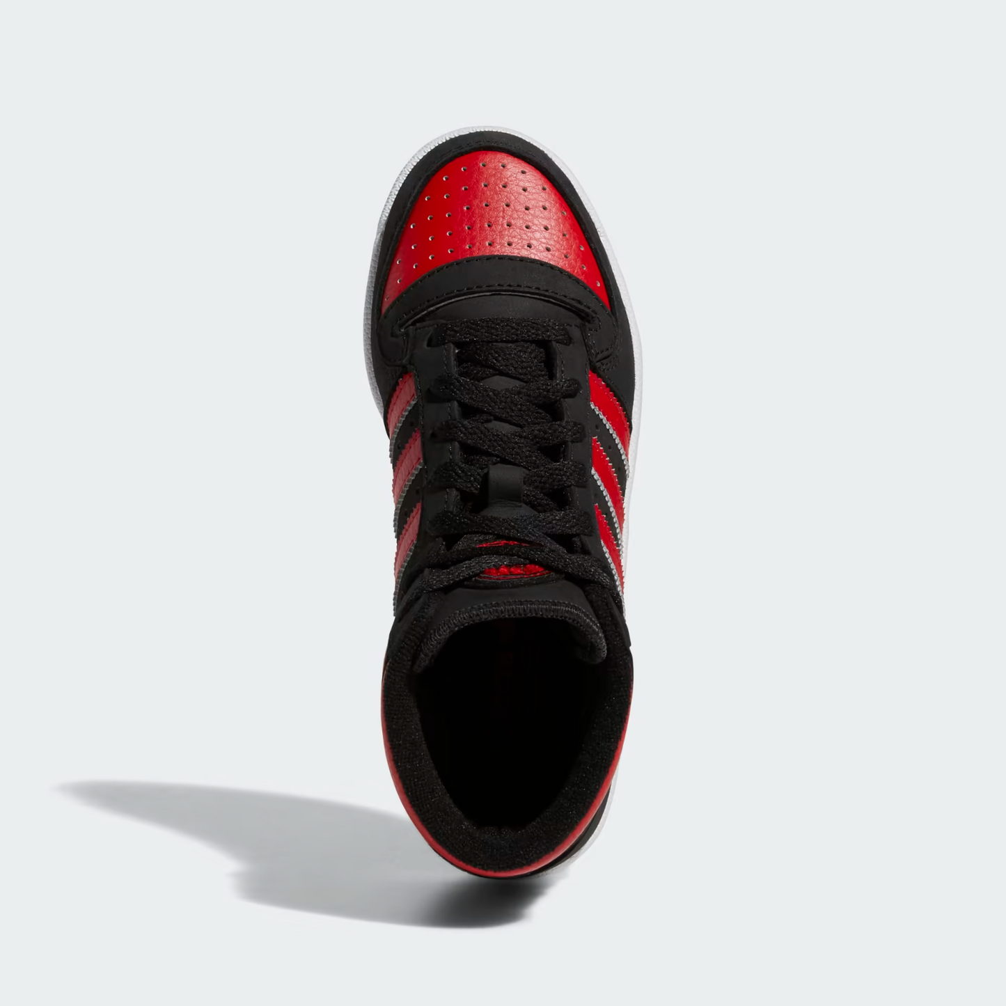 Adidas Kids High Top Trainers / Top Ten / Black Red / RRP £65