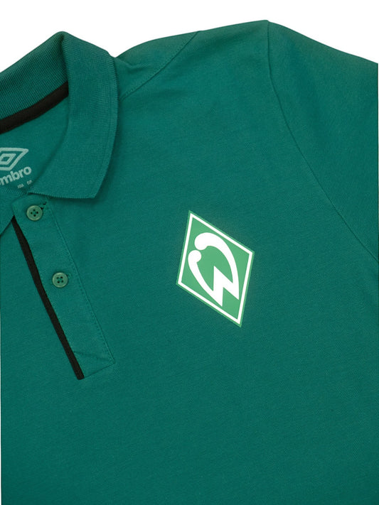 Umbro Mens 2021-22 Werder Bremen Polo Shirt / Green / RRP £45