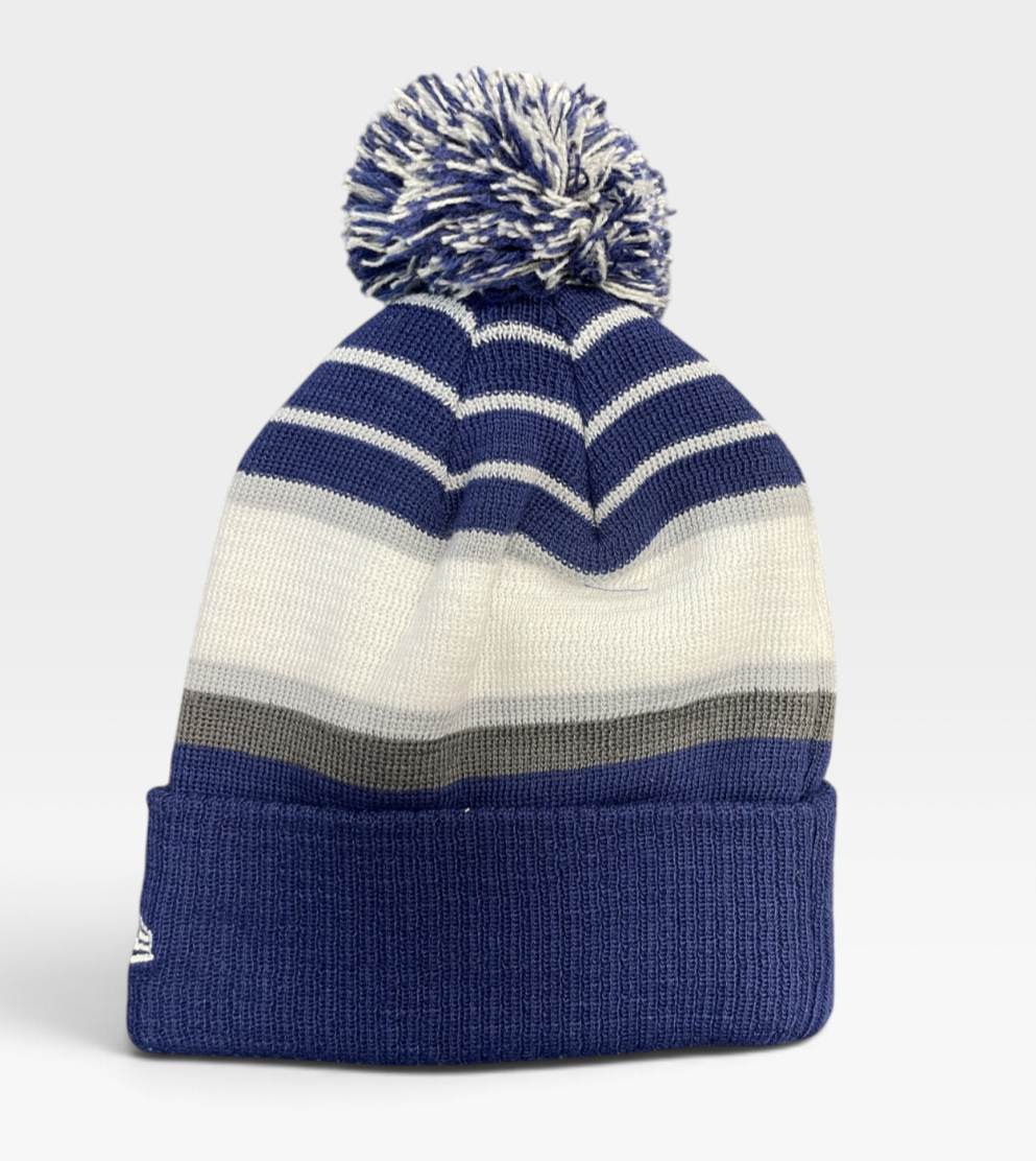 New Era Los Angeles Dodgers MLB Team Stripe Knit Hat / Navy / RRP £28