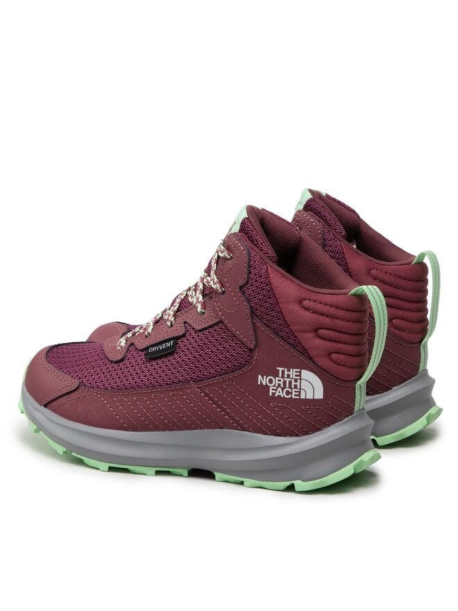 The North Face Youth Fastpack Hiker Mid Waterproof Boots / Red Violet / RRP £75