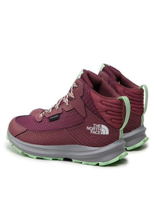 The North Face Youth Fastpack Hiker Mid Waterproof Boots / Red Violet / RRP £75