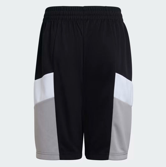 Adidas Boys Colour Block Short / Black Grey White / RRP £20