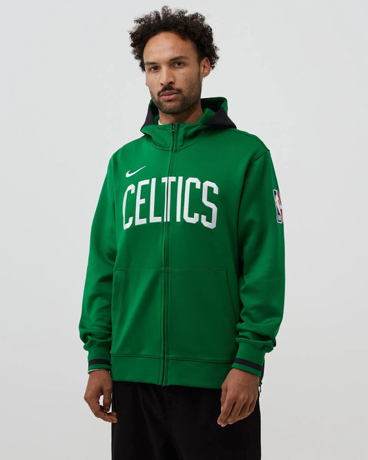 Nike Mens Boston Celtics Showtime Full-Zip Hoodie / Green / RRP £125