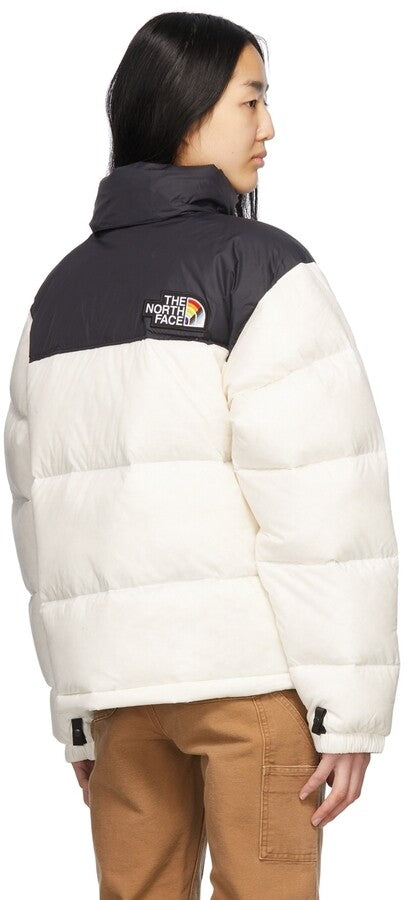 The North Face Women's Nuptse Pride Puffer Jacket / White / RRP £270