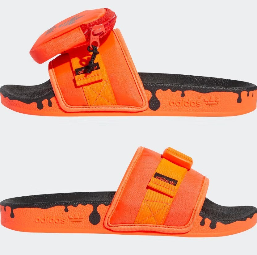 Adidas Womens Pouchylette Slides / Red Black / RRP £68