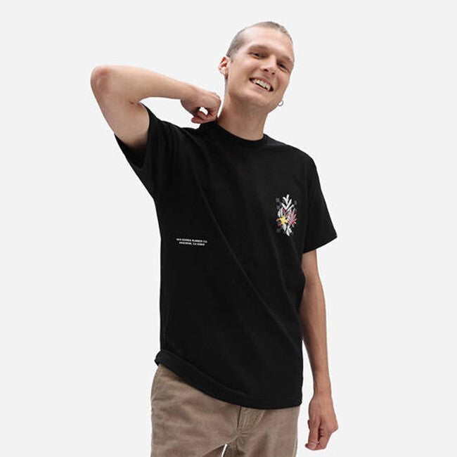 Vans Mens Anaheim Print Mash Up Retro Floral T-Shirt / Black / RRP £35