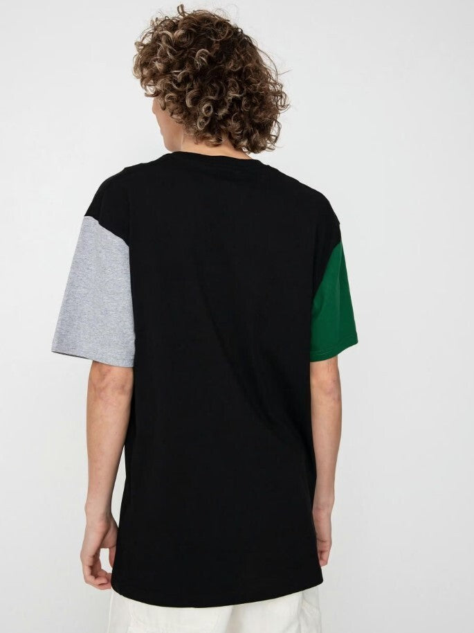 Vans Mens Colour Block T-Shirt / Black Grey Green / RRP £32