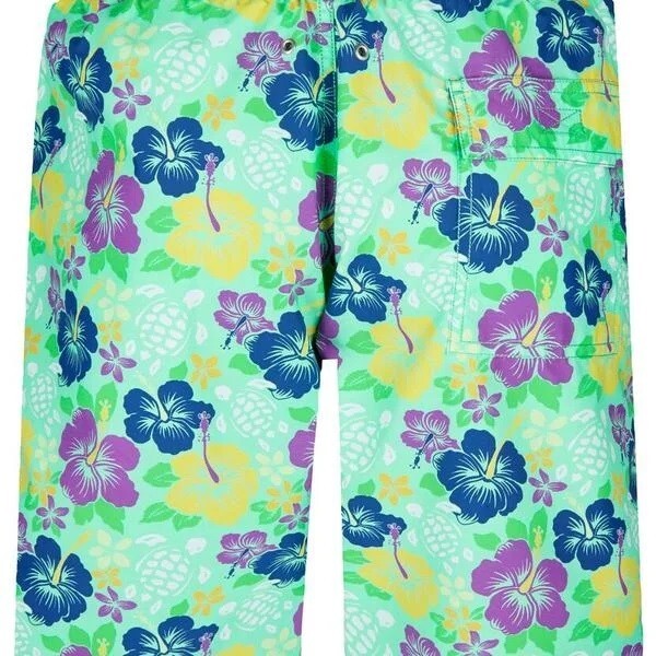Vilebrequin Mens Swim Shorts / Okoa / Floral Green / RRP £230