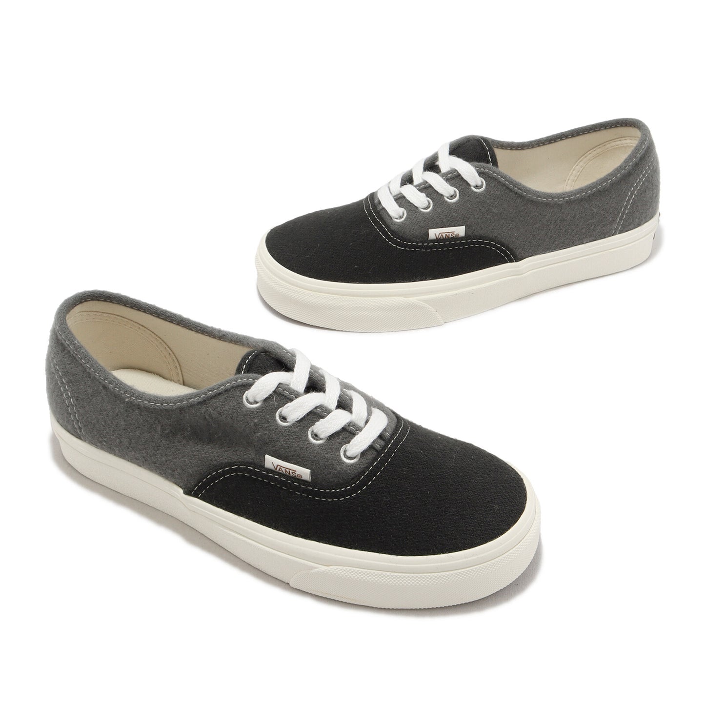 Vans Unisex Authentic Trainers / Eco Theory Wool / Charcoal Grey / RRP £70