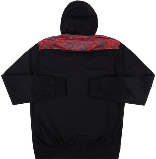 Macron Mens 20-21 Dundee Utd Hooded 1/4 Zip Training Top / Black / RRP £30