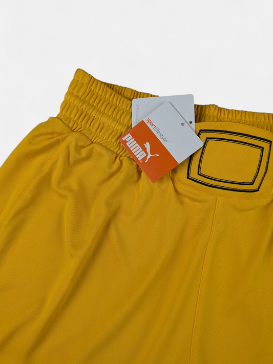 Puma Mens 2011-12 AEK Athens Home Football Shorts / BNWT / Yellow / RRP £25