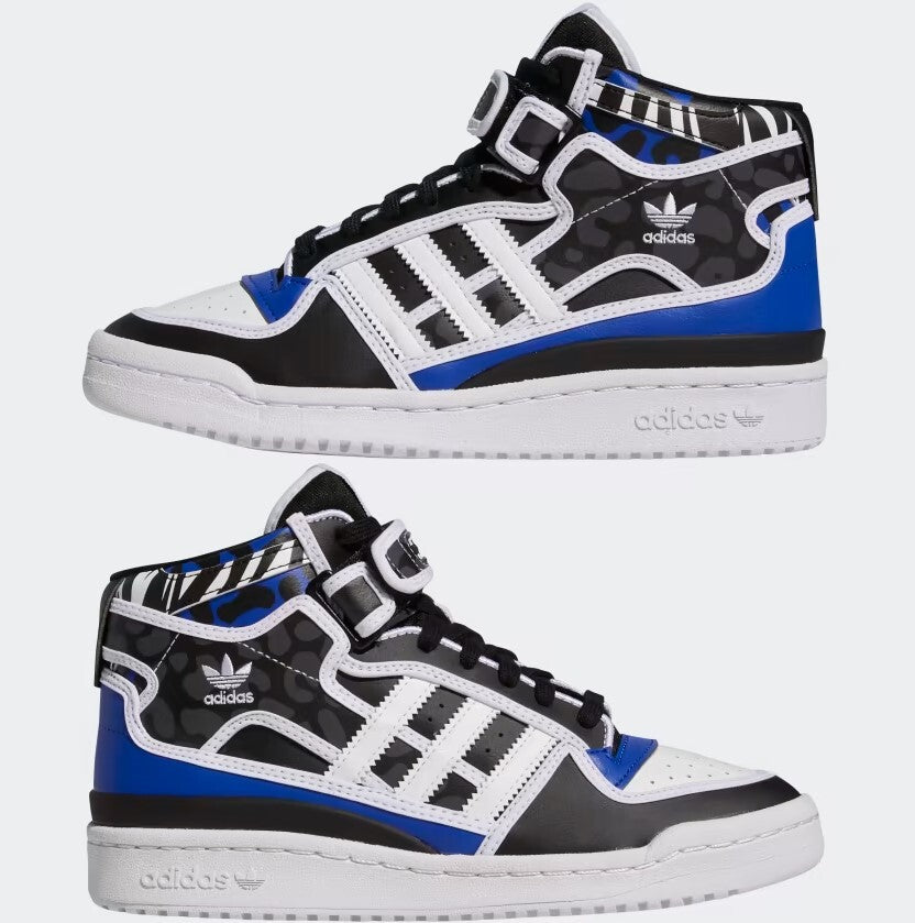 Adidas Womens Rich Mnisi Forum Mid Trainers / Blue White / RRP £85