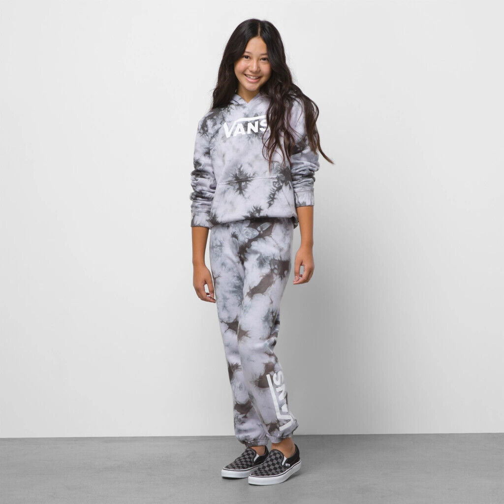 Vans Girls Sweatpant Joggers / Tie Dye Asphalt Grey / RRP £42