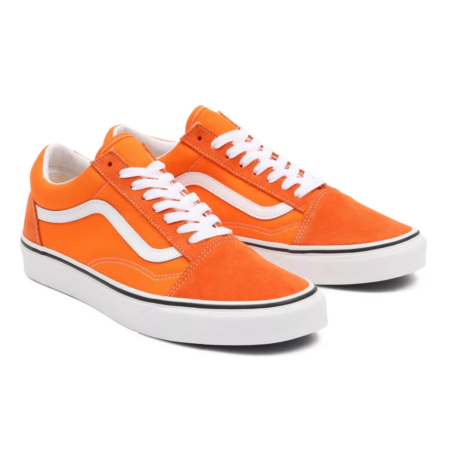 Vans Unisex Old Skool Trainers / Tiger Orange White / RRP £65