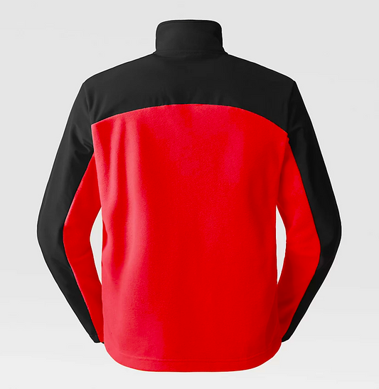 The North Face Men's Emilio Delta Full Zip Fleece / Flare/TNF Black / RRP £75