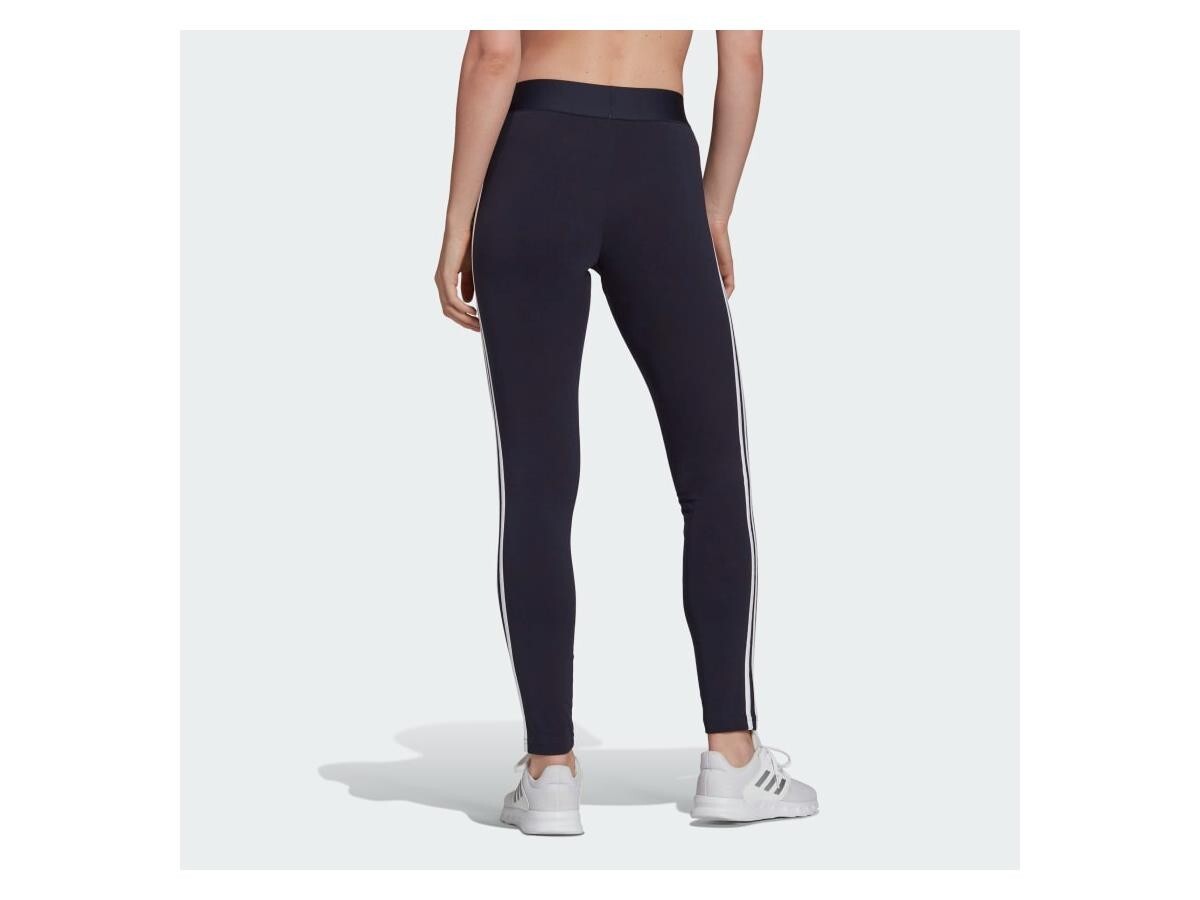 Adidas Womens 3 Stripe Gym Leggings / Navy Blue / RRP £23