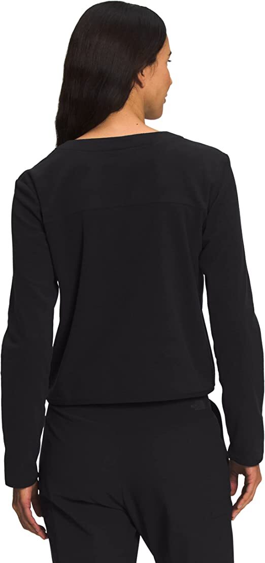 The North Face Women’s TKA Glacier Pullover Crew – TNF Black/TNF Black Top