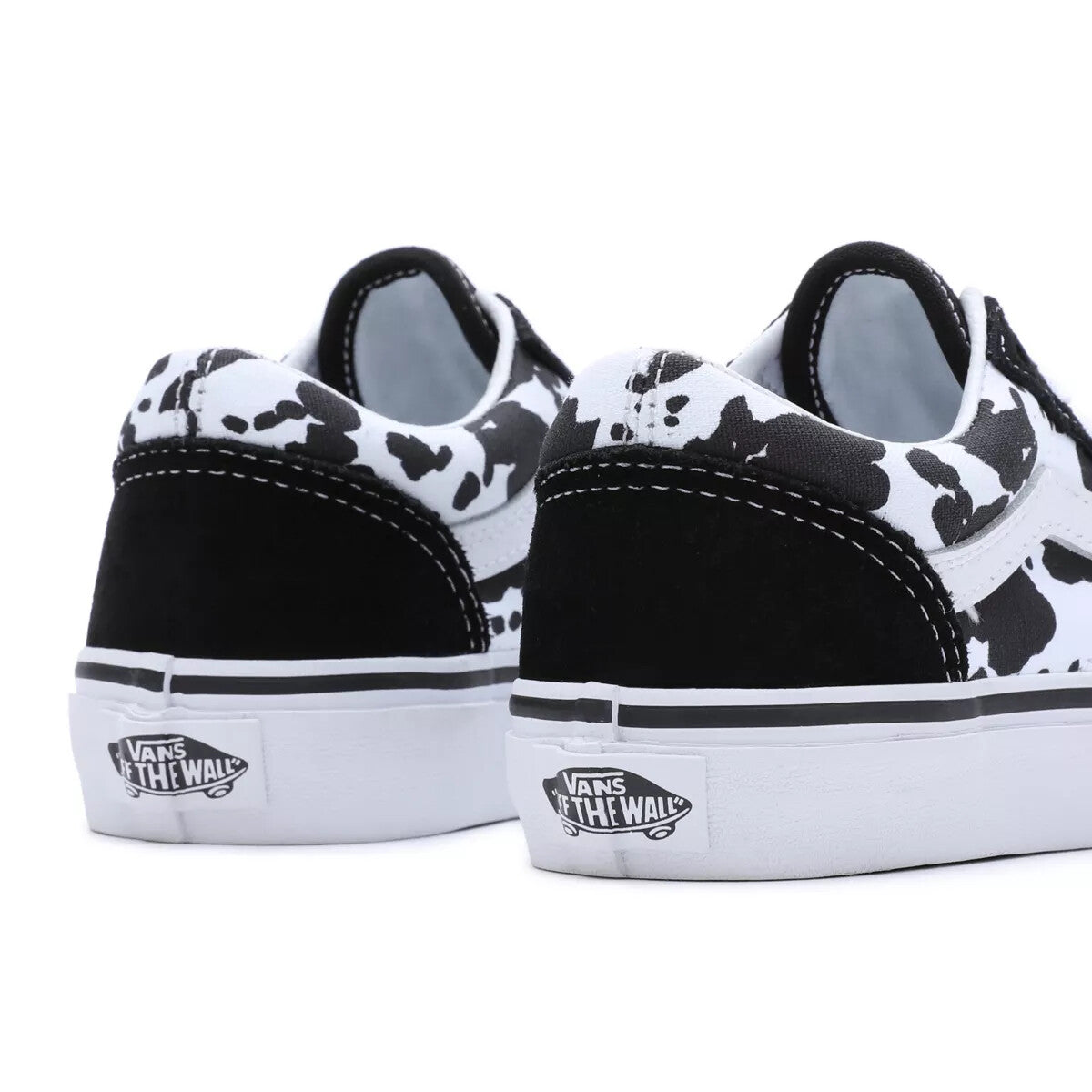 Vans Kids Old Skool Trainers / Black White Cow Print / RRP £40