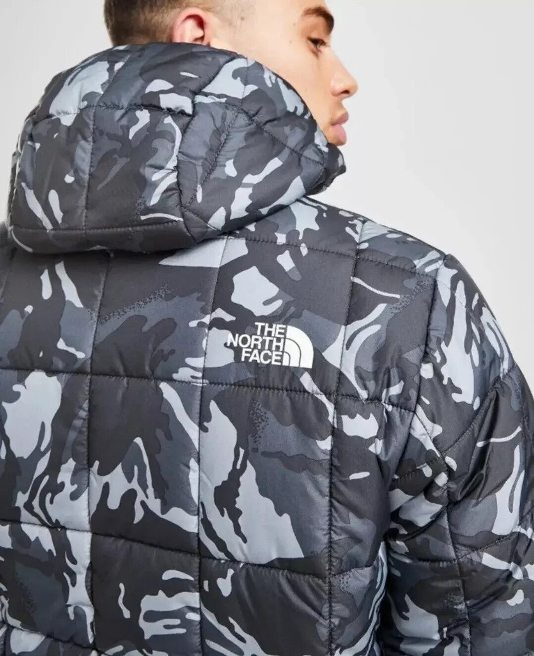 The North Face Mens Khotan Reversible Jacket / Grey Camo Print / RRP £200