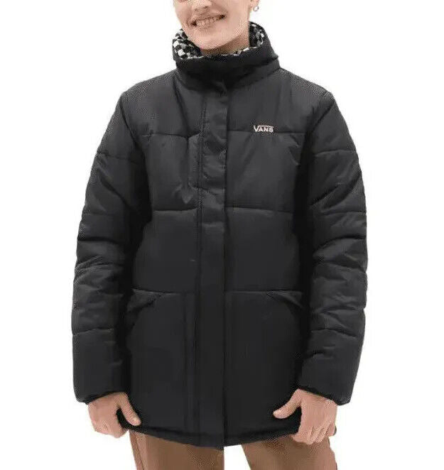 Vans Womens "Send It" Reversible MTE Puffer Jacket / Black Checker / RRP £130