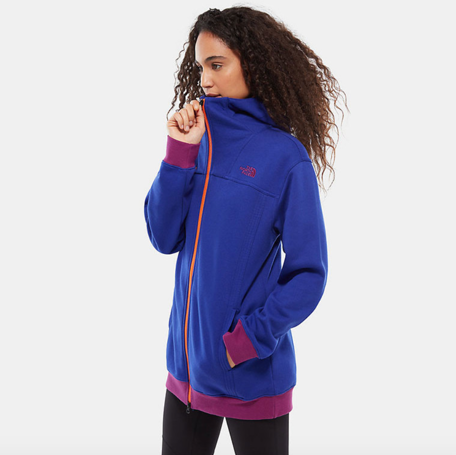 The North Face Womens 92 Rage Fleece Hoodie / Aztec Blue / RRP £115