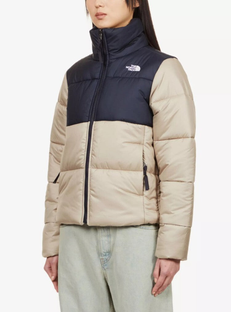 The North Face Womens Beige Navy Saikuru Puffer Jacket / RRP £215