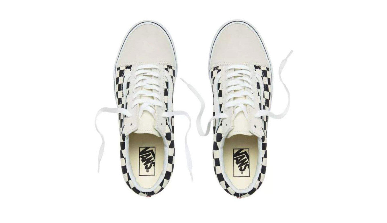 Vans Womens UA Old Skool (Checkerboard) / White Black / RRP £65