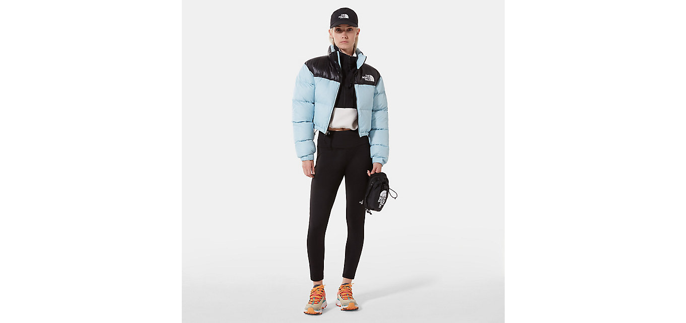 The North Face Women’s Crop Denali Jacket – Gardenia White Outerwear