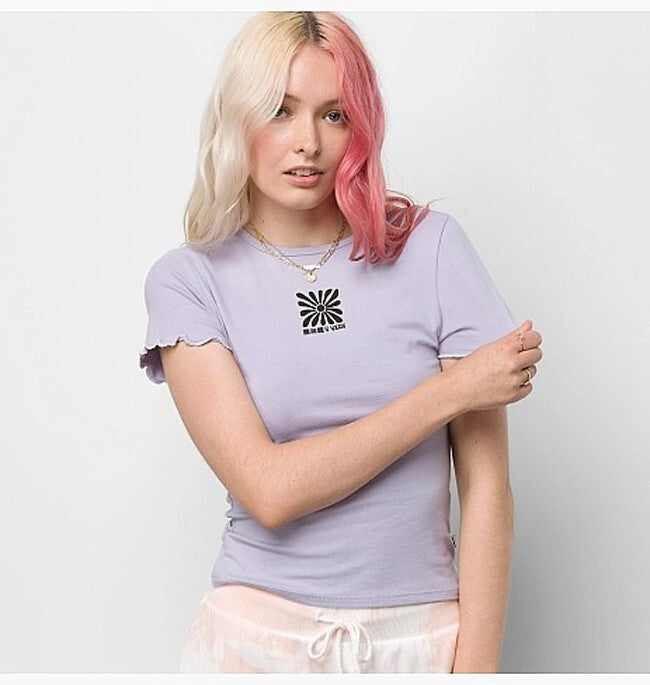 Vans Womens Divine Energy High Tide T-Shirt / Languid Lavender / RRP £30