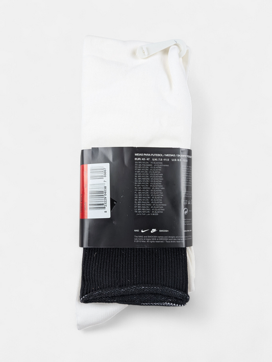 NIke Mens 2010-11 Inter Milan Away Football Socks / BNWT / White / RRP £15
